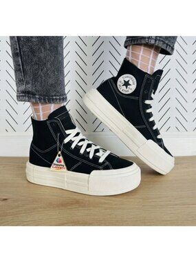 ⭐Converse Chuck Taylor All Star Cruise HI 8.5 Women Shoes Sneakers Black A04689C